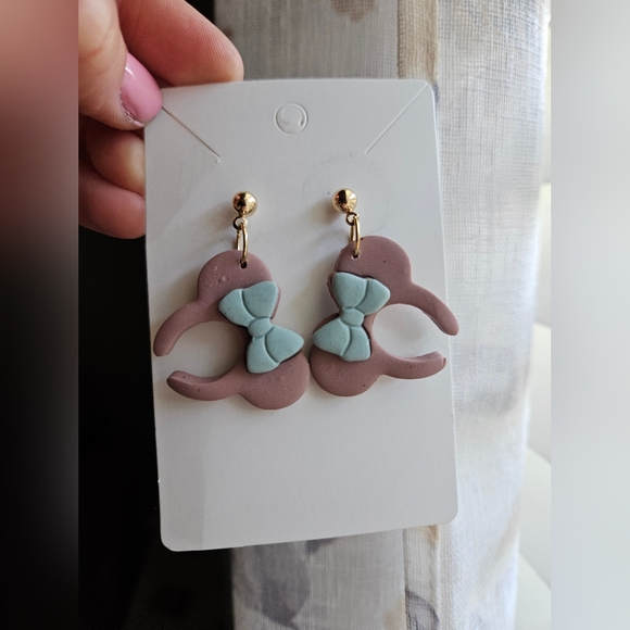 Minnie Ear Headband Clay Earrings - Picture 1 of 3